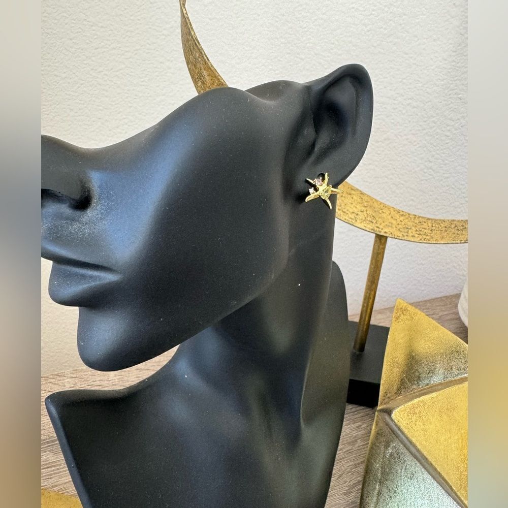 Starfish earrings A1001 - Picture 4 of 5